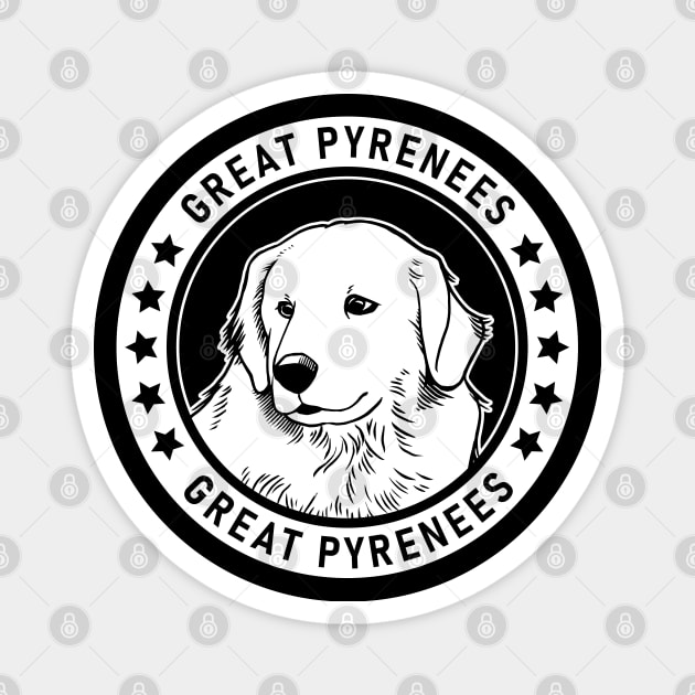 Great Pyrenees Fan Gift Magnet by millersye